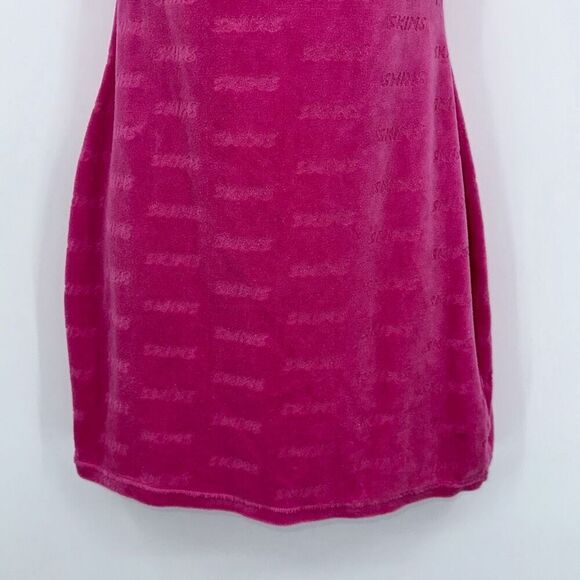 Skims Terry Cloth Pink Spell Out Dress Sz S - Picture 3 of 8